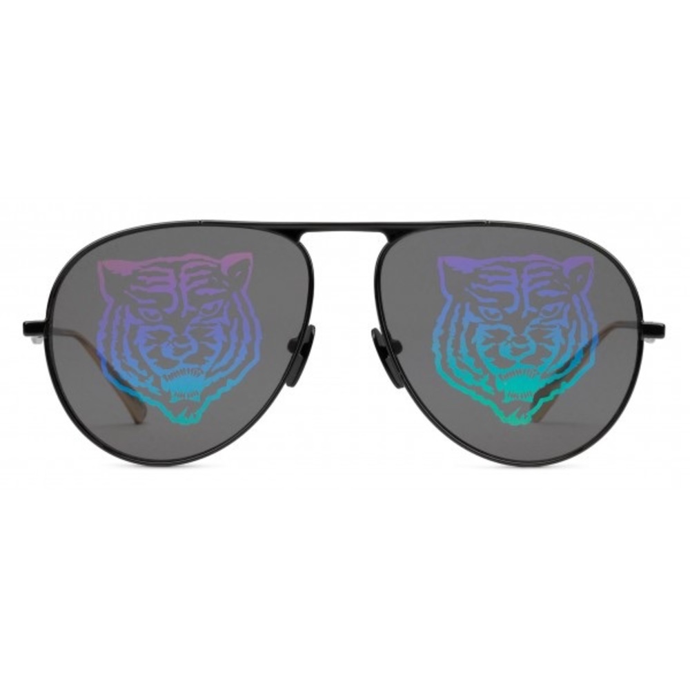 Gucci Aviator Sunglasses with Iridescent Tiger